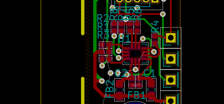 Návrh desky, layout PCB